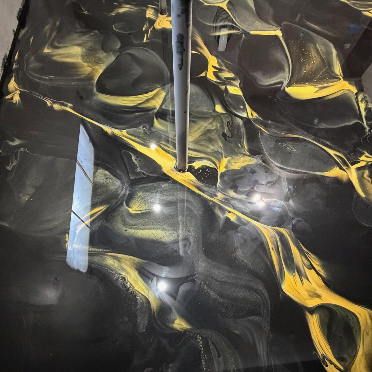 Metallic epoxy floors