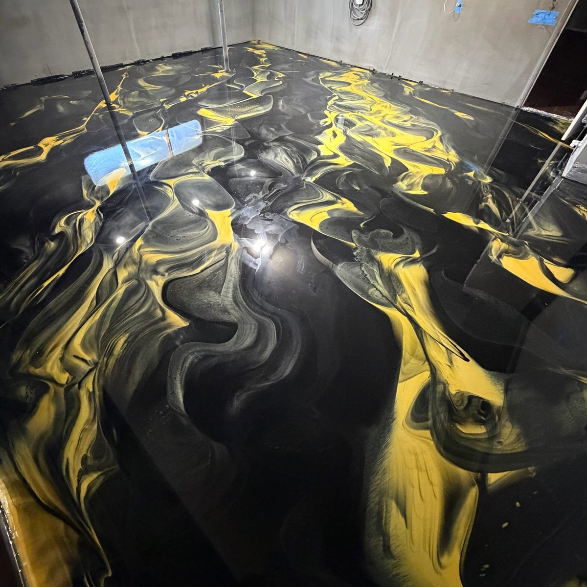 Metallic epoxy floors