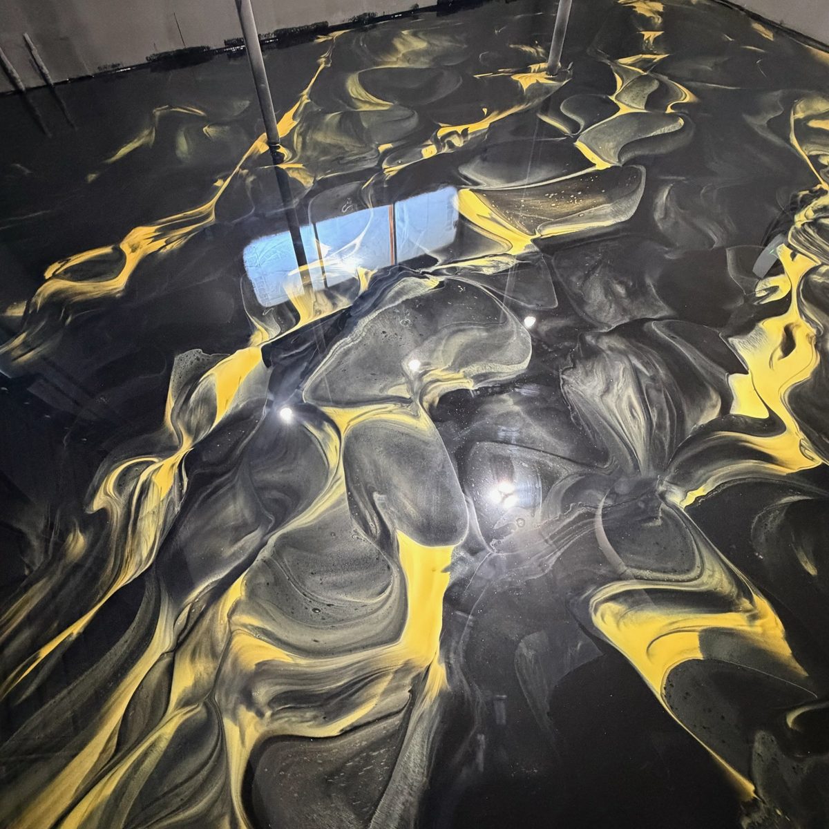 Metallic epoxy floors
